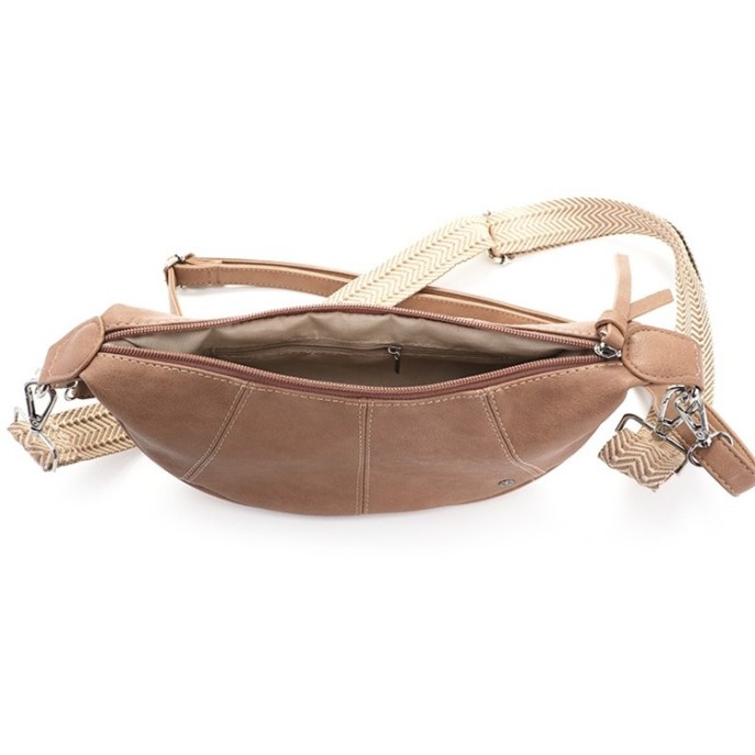 I'm Dutch Crossbody tas Brentford halve Maan Khaki
